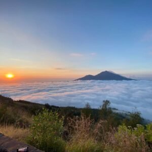 Mount Batur Trekking Using Motorbike Taxi
